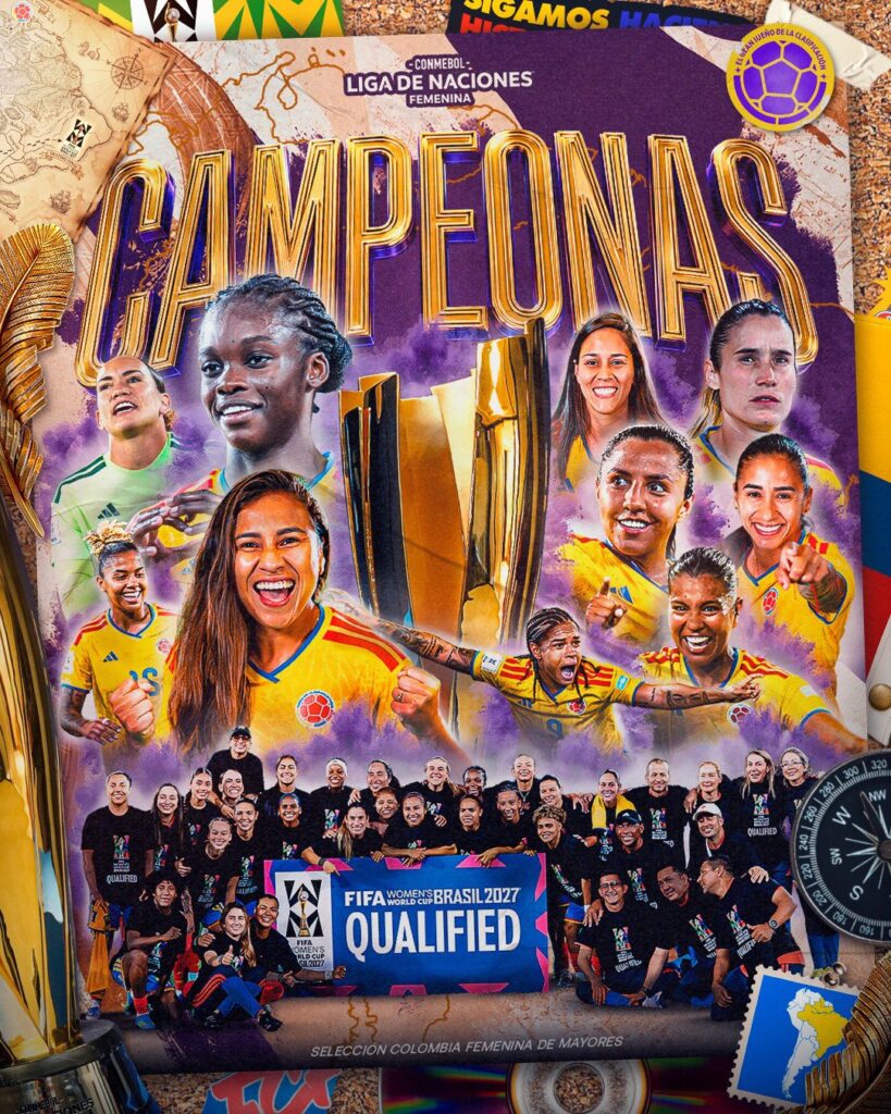 La Selección Colombia Femenina conquista el primer título de la Liga de Naciones de la CONMEBOL