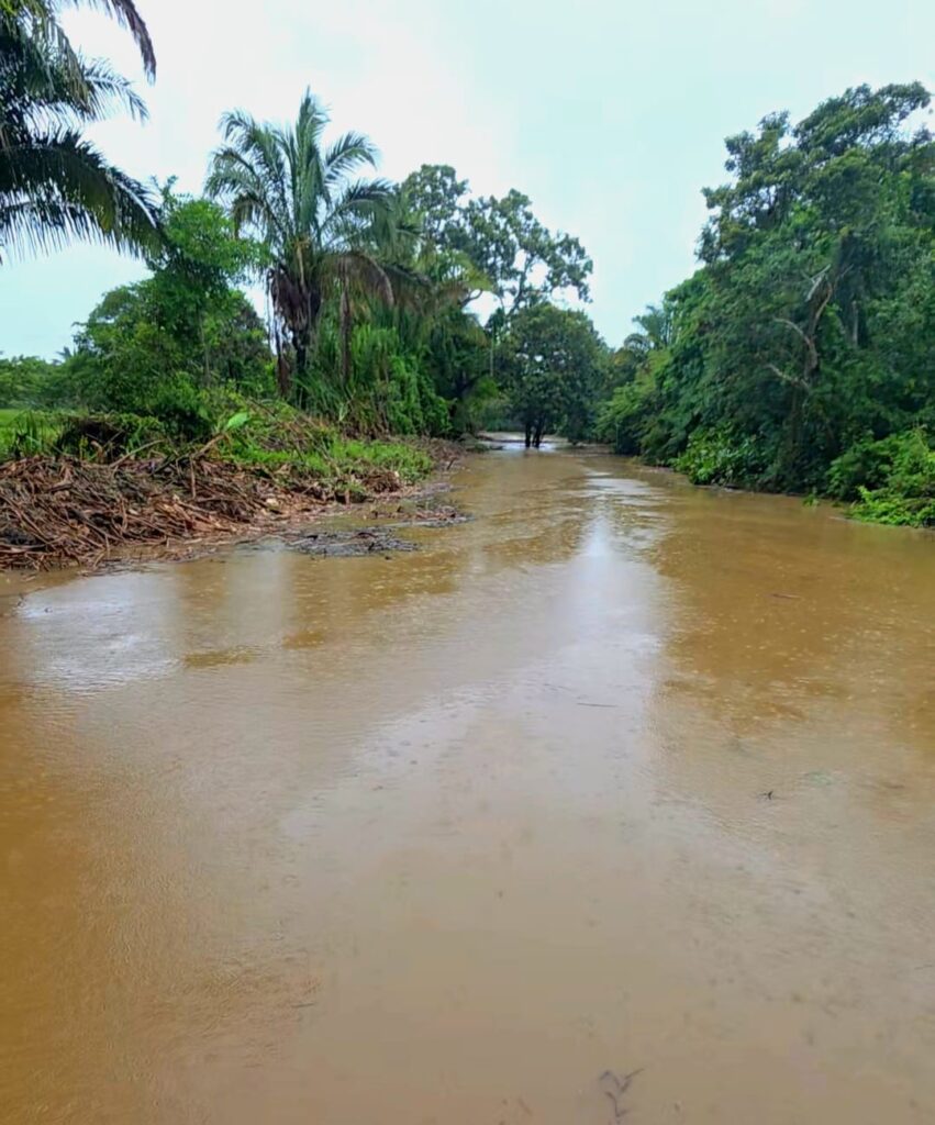 Obras de mitigación en Pore ayudan a contener el impacto de las fuertes lluvias